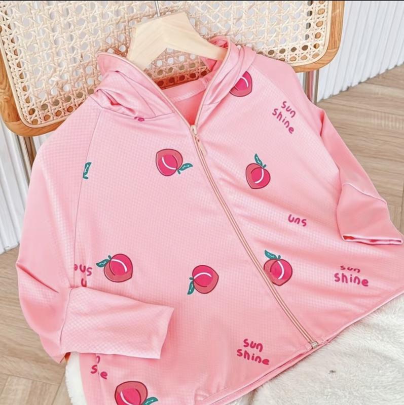 (10-25kg) Áo chống nắng họa tiết siêu yêu cho bé, thấm hút mồ hôi 4