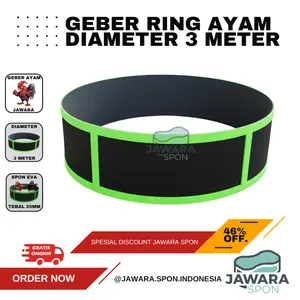 Geber / Ring Ayam Jawara Spon List Hijau Panjang 8 meter Tebal 20 Mm Bahan Eva Kualitas Terbaik