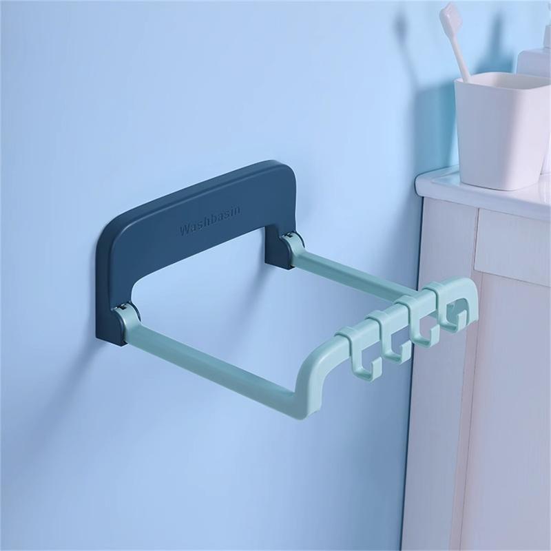 Giá Đỡ Chậu Rửa Treo Tường, Treo Tường, Có Thể Gập Lại, Không Cần Móc, Viền Và Góc Bìa, Giá Để Đồ, Thích Hợp Cho Phòng Tắm Gia Đình 7