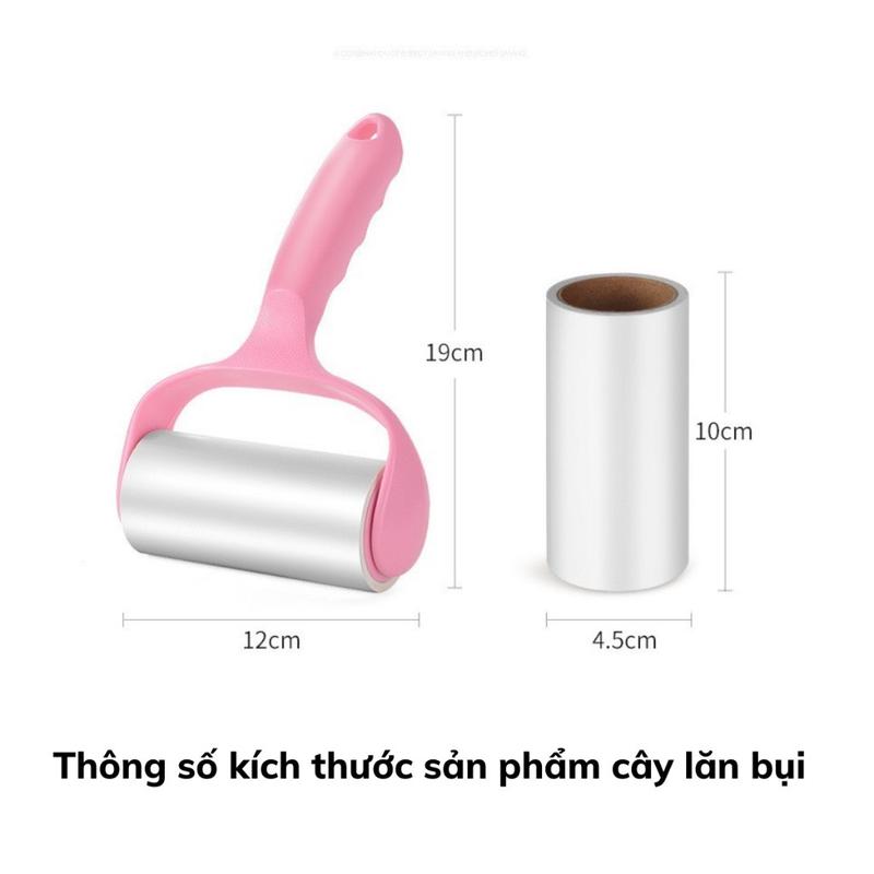 Cây Lăn Bụi Làm Sạch Quần Áo, Chăn Ga, Đệm Sofa, Thanh Lăn Lông Chó Mèo