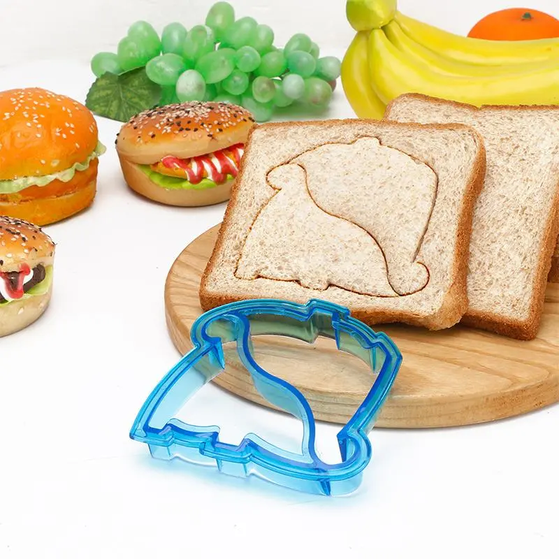 Cartoon Animal Design Sandwich Cutter (1 Count), Cute Reusable Sandwich Cutter, Reusable Plastic Sandwich Cutter, Kitchen Utensils for Home Use