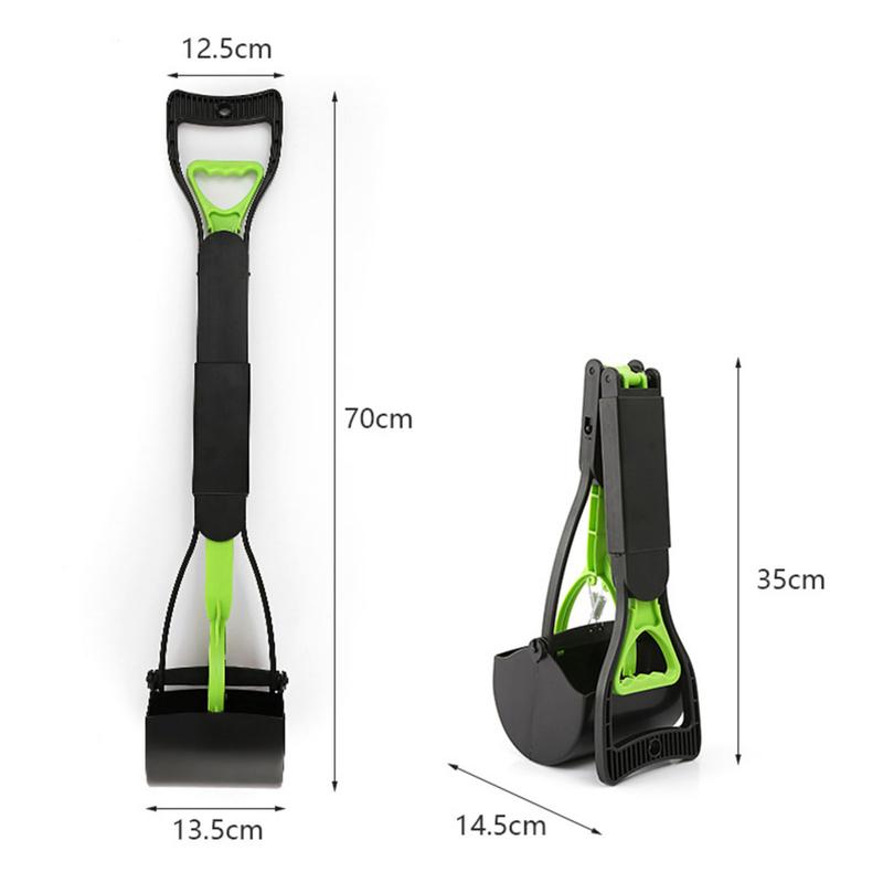 slolbut- Family-friendly Dog Pooper Scooper 28 Pooper Scooper for Dogs No Touch Pickup Tool for Medium Small Dogs Non-breakable Folding Design for Lawn Grass Dirt Gravel Easy 8