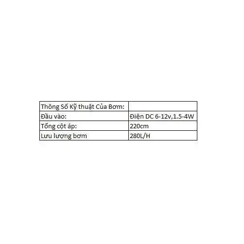 Bơm chìm hồ cá 12v DC 1.5-4W Kèm Pin Năng Lượng Mặt Trời 3.5W 2