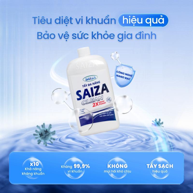 Chai Tẩy đa năng chai SAIZA 1000ml Tẩy sàn nhà, nhà tắm, nhà vệ sinh, bồn cầu Làm Sạch dung dichtay