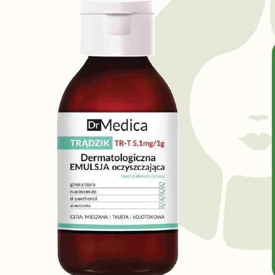 Sữa rửa mặt Bielenda Dr Medica Anti-acne Dermatological Cleansing Emulsion 250ml chứa đất sét kaolin, Niacinamide, D-panthenol (B5) giảm mụn, làm sạch sâu mà vẫn êm dịu dưỡng ẩm