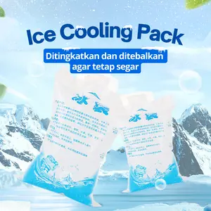 Ice Gel Pack Bag blue cool jelly cooler bag ES Kemasan Pendingin Thermafreeze isi 5pcs tebal