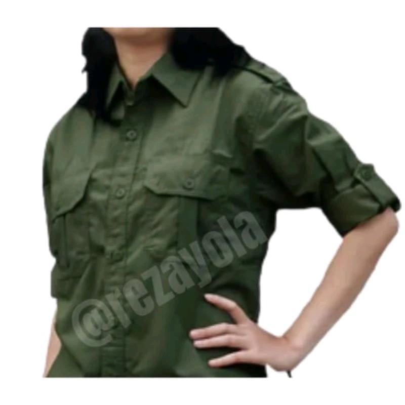 Kemeja PDL WANITA Outdoor Lengan Panjang 4