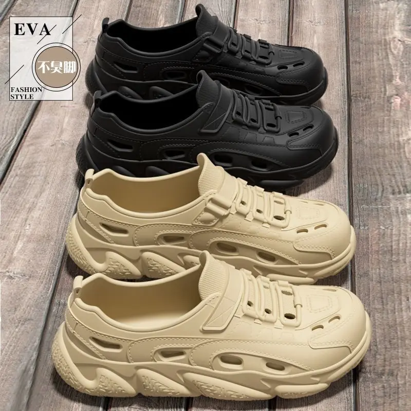 Dép Đế Eva, Không Trơn Trượt, Khử Mùi, Thích Hợp Đi Biển, Lái Xe Và Thể Thao Ngoài Trời, Có Lỗ, Dành Cho Cặp Đôi, Nhanh Khô, Hàng Mới Về Năm 2024