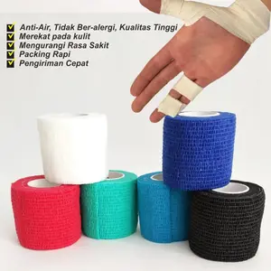 Finger Tape Futsal Wrist tape Wrist Support Teping Pelindung Tangan Jari Volly Perban Elastis Berperekat Olahraga