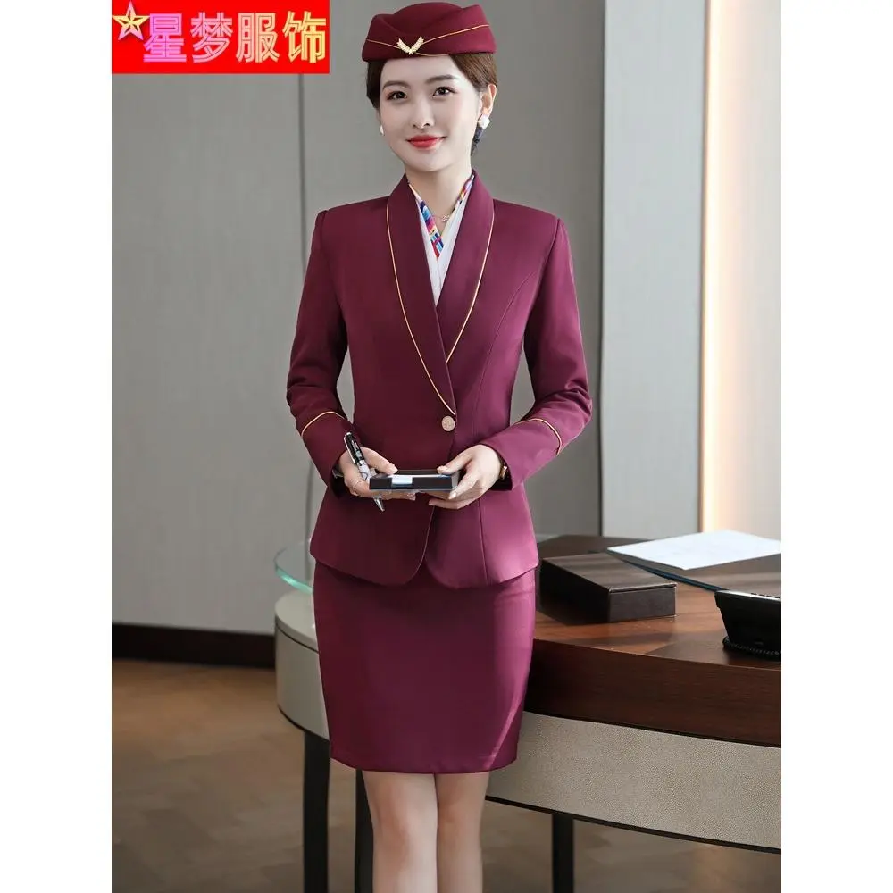 9922 Stewardess High-Speed Rail Flight Attendant Workwear Uniform Business Suit Hotel Front Desk Reception Welcome Work Clothes Formal Wear Womenswear Overalls Lingerie Lady Women Comfort Basic Longsleeve Minimalist - TikTok Shop Philippines 9922 Stewardess High-Speed Rail Flight Attendant Workwear Uniform Business Suit Hotel Front Desk Reception Welcome Work Clothes Formal Wear Womenswear Overalls Lingerie Lady Women Comfort Basic Longsleeve Minimalist - TikTok Shop Philippines