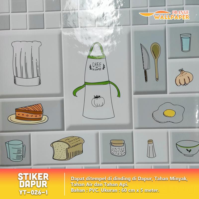COD WALLPAPER Stiker Dapur dan Stiker Kamar Mandi Karakter Anti Minyak dan Anti air 3