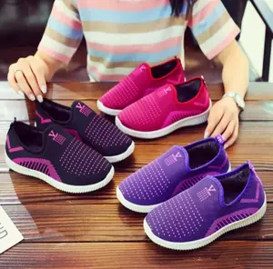 Sepatu Slip On Anak Murah Berkualitas Motif V Sport 3 Warna Trendy Lucu Fashion Size 26-35 Bahan Elegan Awet Nyaman untuk Sehari-Hari