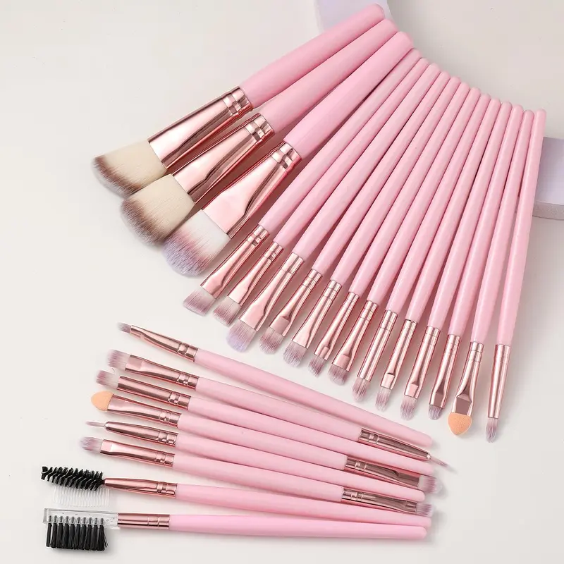 Makeup Brush Set, Versatile Soft Makeup Brushes for Foundation, Powder, Concealers, Eye Shadows, Blush, Lip Balm, Cosmetic Brushes for Home & Travel 8