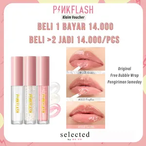 PINKFLASH OhMyGloss Moisturizing Shine and Shimmer Plumping Lip Gloss Lip Care Glasir Bibir Lipstick Gloss