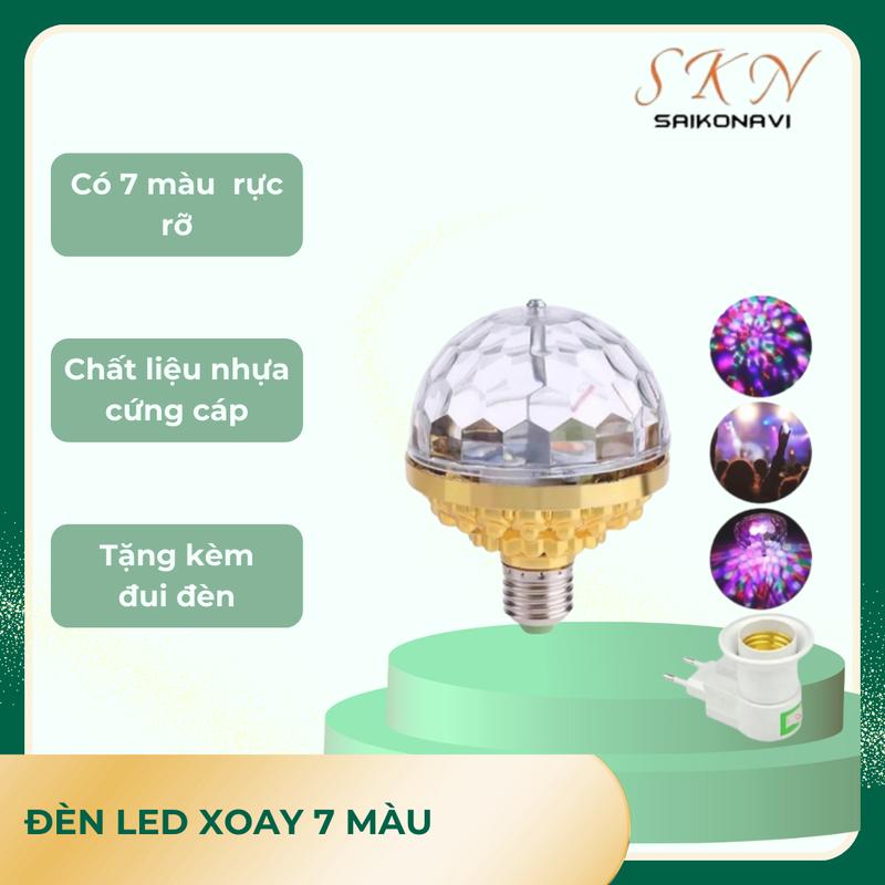 Bóng Đèn led 7 màu ,xoay tròn 360 độ dùng trong vũ trường bar