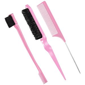 Set de Cepillos para Estilizar el Cabello, 3 Piezas/Set Cepillo para Cabello Liso y Rizado, Set de Peine y Cepillo, Herramienta de Estilizado Profesional para Mujeres y Hombres, Herramienta para Alisar el Cabello