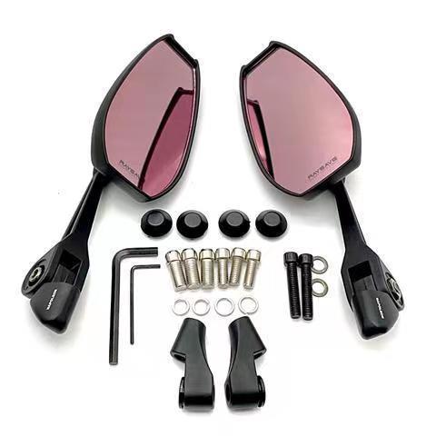 Gương chiếu hậu NAPOLEON mặt kính HỒNG AOS4 chống chói hợp kim nhôm gắn xe máy, xe điện Phụ Kiện Phụ Tùng