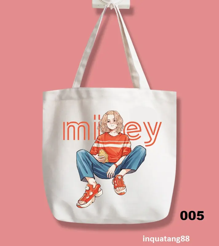 Túi vải bố tote canvas- tokyo revengers Bag Nữ 0