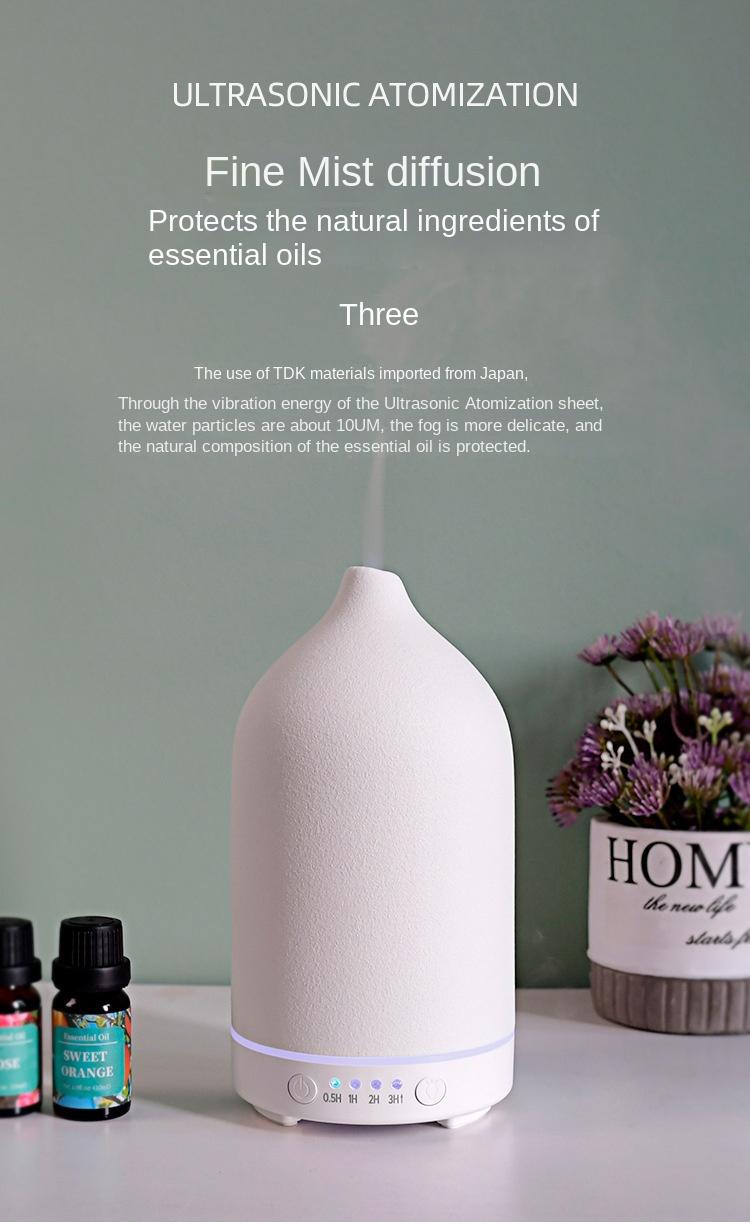 Product Introduction of Hot Products Ceramic Aroma Diffuser Fragrance Timing Spray Nebulizing Diffuser Essential Oil Diffuser Atomization Humidifier Artifact New Product 23