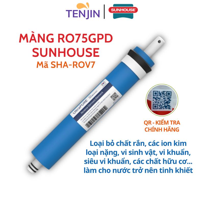 Màng RO Sunhouse UltraPURE Membranes Model SHA-ROV7 Công Suất 75GPD Dùng Được Cho Các Máy Lọc Nước RO