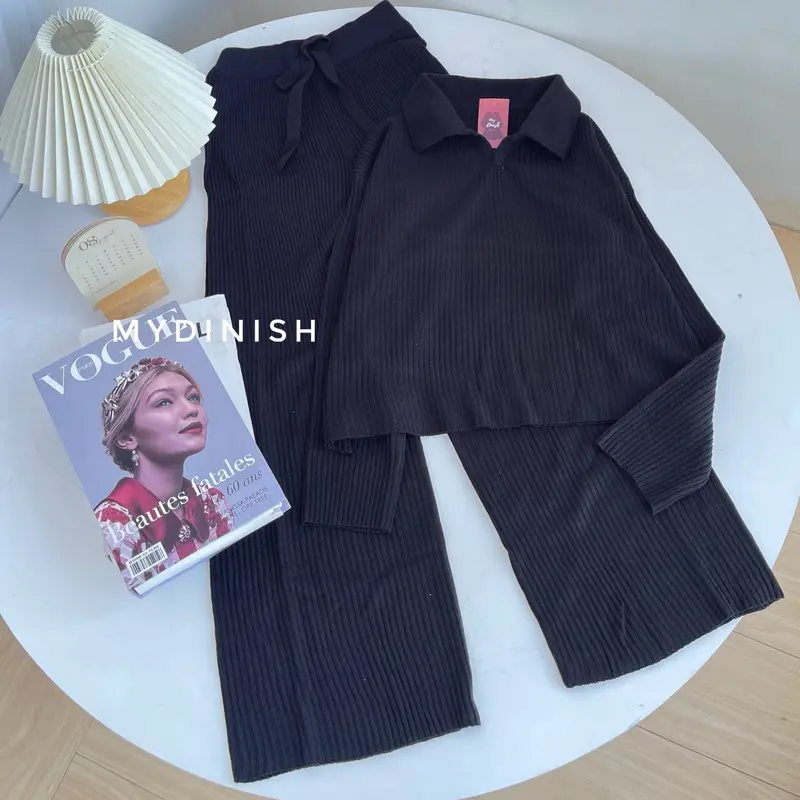 One set Geani - Stelan Rajut Wanita Terbaru Setelan 7
