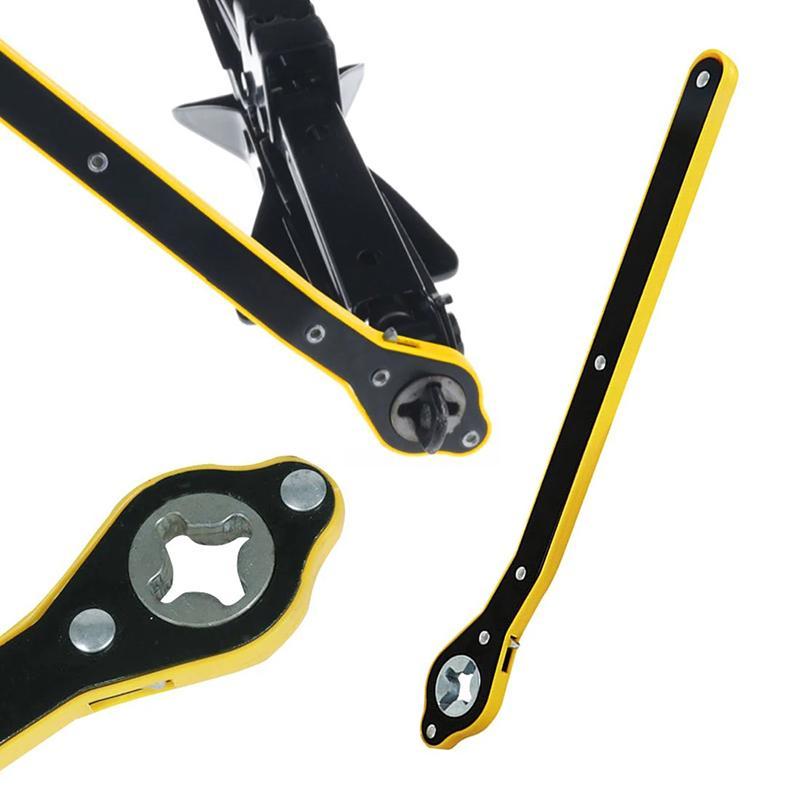Auto Labor Saving Jack Ratchet Wrench, Tire Jack Removal Wrench, Car Tire Wrench, Tyre Repair & Fitting Tool 5