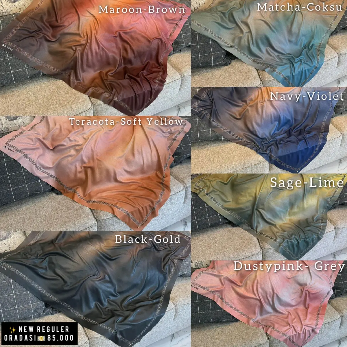 Jilbab journey scarves original terbaru gradasi series promo hijab motif