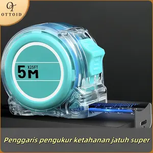 OTTOID Meteran 10M Anti Karat / Meteran Stainless Anti Karat/Pita Pengukur Fluoresensi/Penggaris Pengukur Yang Tahan Lama Super Tahan Jatuh