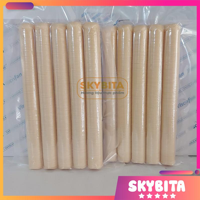 Combo 10 cuộn vỏ collagen làm xúc xích, vỏ collagen lạp xưởng đường kính vỏ từ 21-28mm