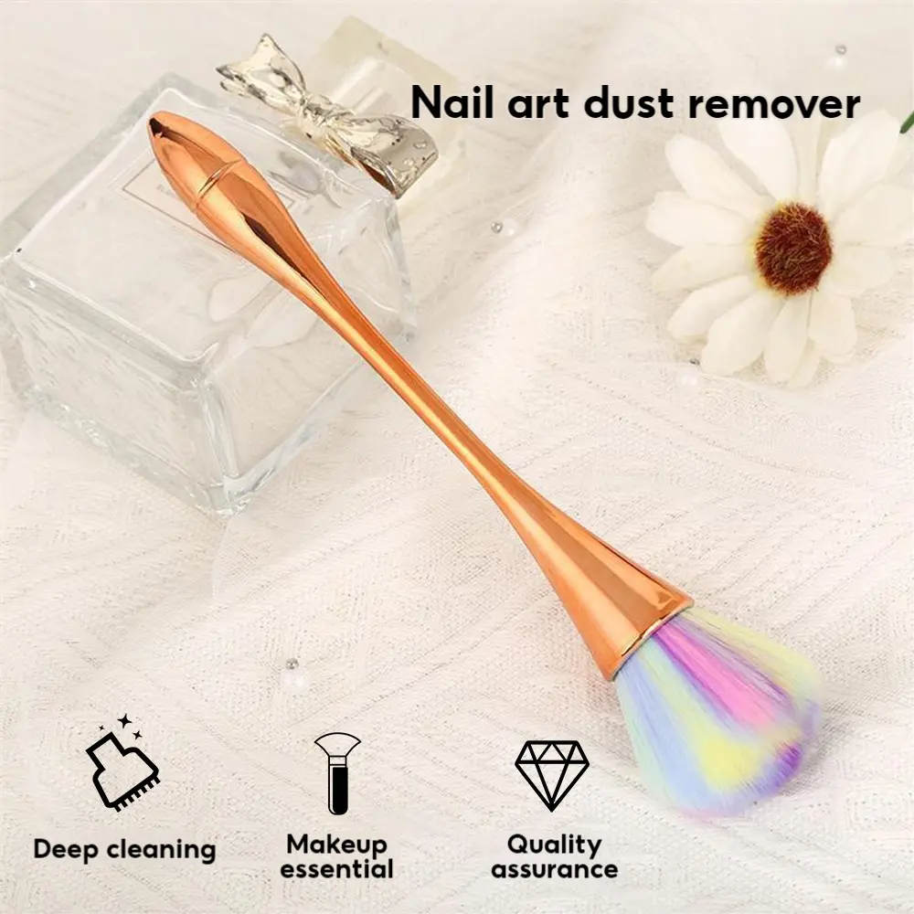 Nail Art Dust Brush Makeup Beauty Long Handle Household Polishing Soft Hair Dust Removal Nail Cleaning Brush Tool Nail Art Dust Brush Makeup Beauty Mahabang Handle Pambahay na Pakinisin Malambot na Alikabok sa Buhok Pagtanggal ng Kuko Cleaning Brush Tool