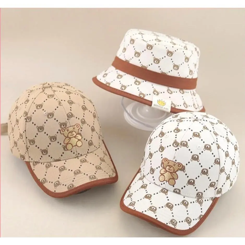 Topi Baseball Anak Laki Laki Anak Perempuan Import Model GC Bear U1