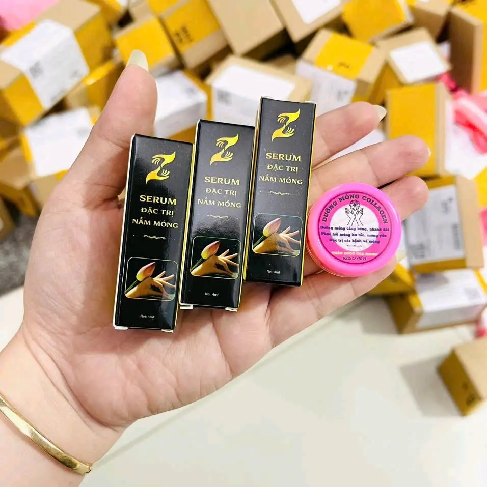 3 hộp Serum Nấm Móng Tay, Chân Giúp Cải Thiện Nấm, Bọng, Hư Khóe, Nước Ăn Tay Chân