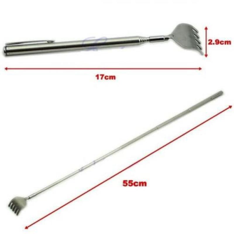 Alat Garuk Punggung Stainless Garukan Alat Garuk Pundak Belakang Badan Gatal besi lipat Terapi Steel 4