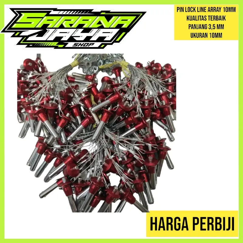 Pinlok Braket Line Array - Pinlock Bracket 10 mm High Quality Warna merah 1