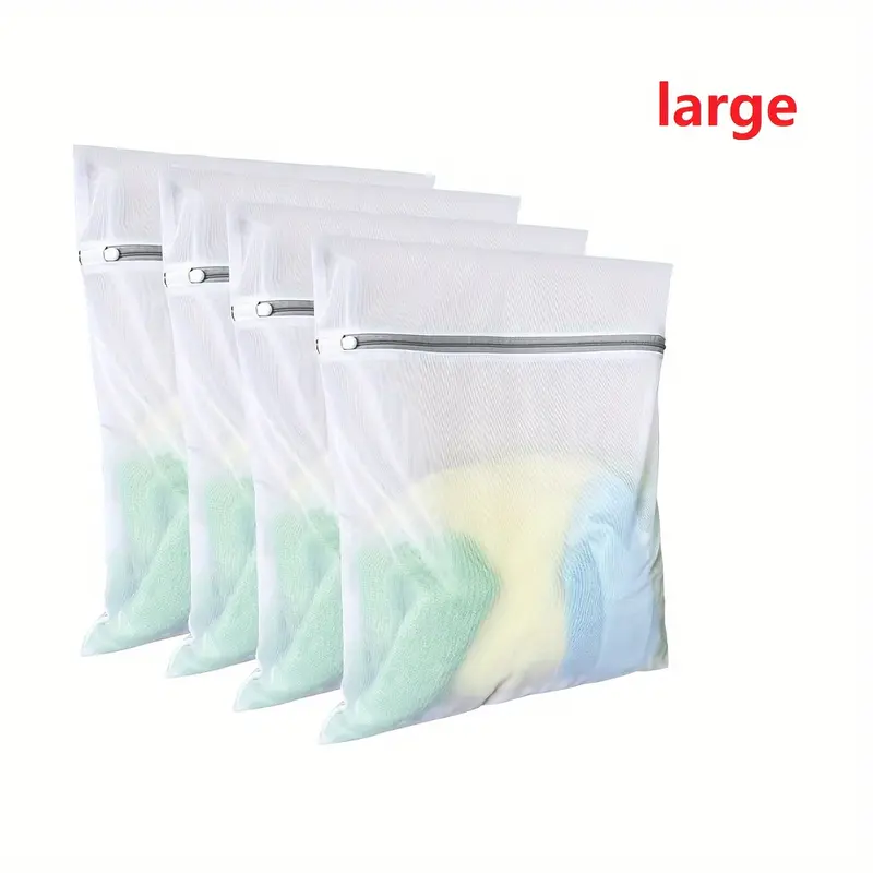 4/3/3 Pieces New Laundry Bags Mesh Laundry Bags, Underwear Bags, Delicate Laundry Bags Suitable for University, Dormitory, Storage, Allow Water and Detergent to Flow Easily, Easy to Clean, Just Throw the Bags into the Washing Machine, Laundry Bags 2