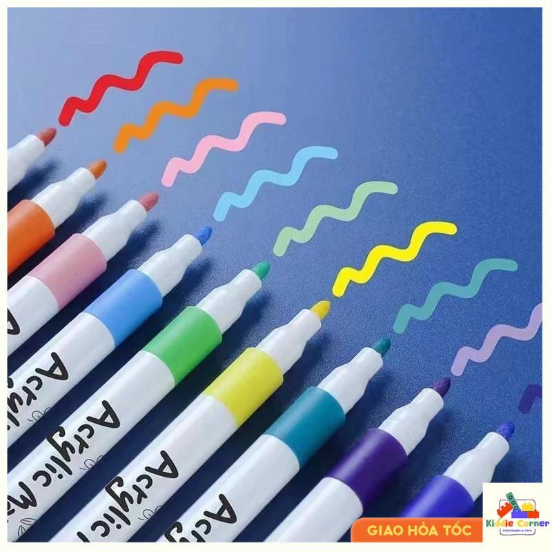   KHÔNG CHỌN MÀU  Combo lẻ bút màu acrylic màu dạ marker acrylic vẽ được trên mọi chất liệu Không lem mặt sau họa cụ 