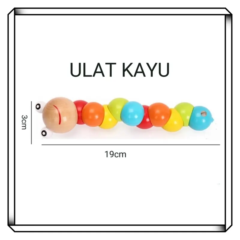 Mainan Edukasi Anak Basic Shape Kayu Balok Geometri Puzzle 3D Montessori Sensory Xylophone Jam Angka 3