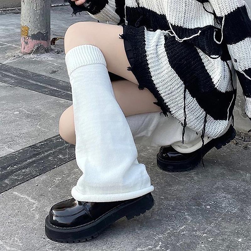 Product Introduction of Đồ Giữ Ấm Chân Mùa Đông, Lông Mịn, Phụ Kiện Goth, Phong Cách Gothic Lolita, Tất Dài Dệt Kim, Dành Cho Nữ, Đồ Giữ Ấm Chân Nữ, Tất Nữ, Legging Phong Cách Gothic 22