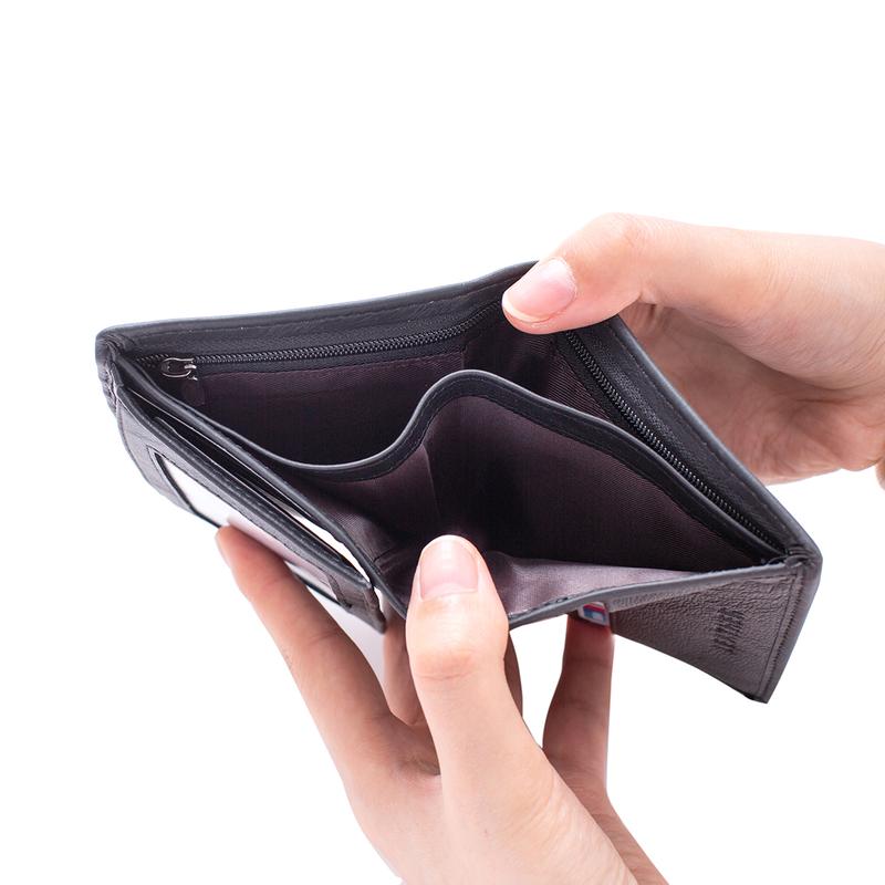 Product Introduction of New Fashion men's wallet Leather Wallets For Men Coin Purse Vertical Credit Card Holder Money Bag Outdoor Sports Bags 5