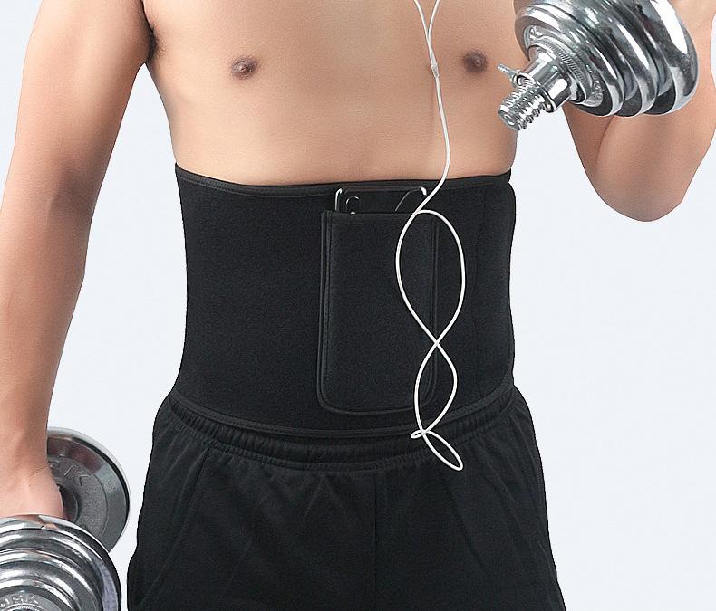 Đai nịt bụng thể thao co giãn khi tập gym gắn túi đựng HY008 Nam Phụ Kiện Sport