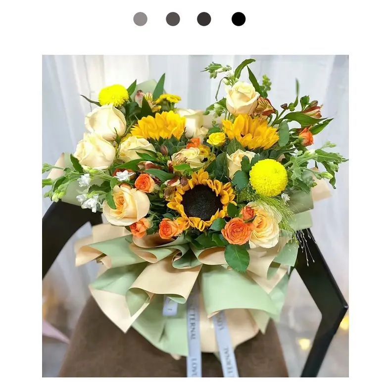 20 tờ giấy gói hoa mika 2 mặt, loại đẹp,dày dặn,gói hoa - phụ kiện làm hoa, handmade 7
