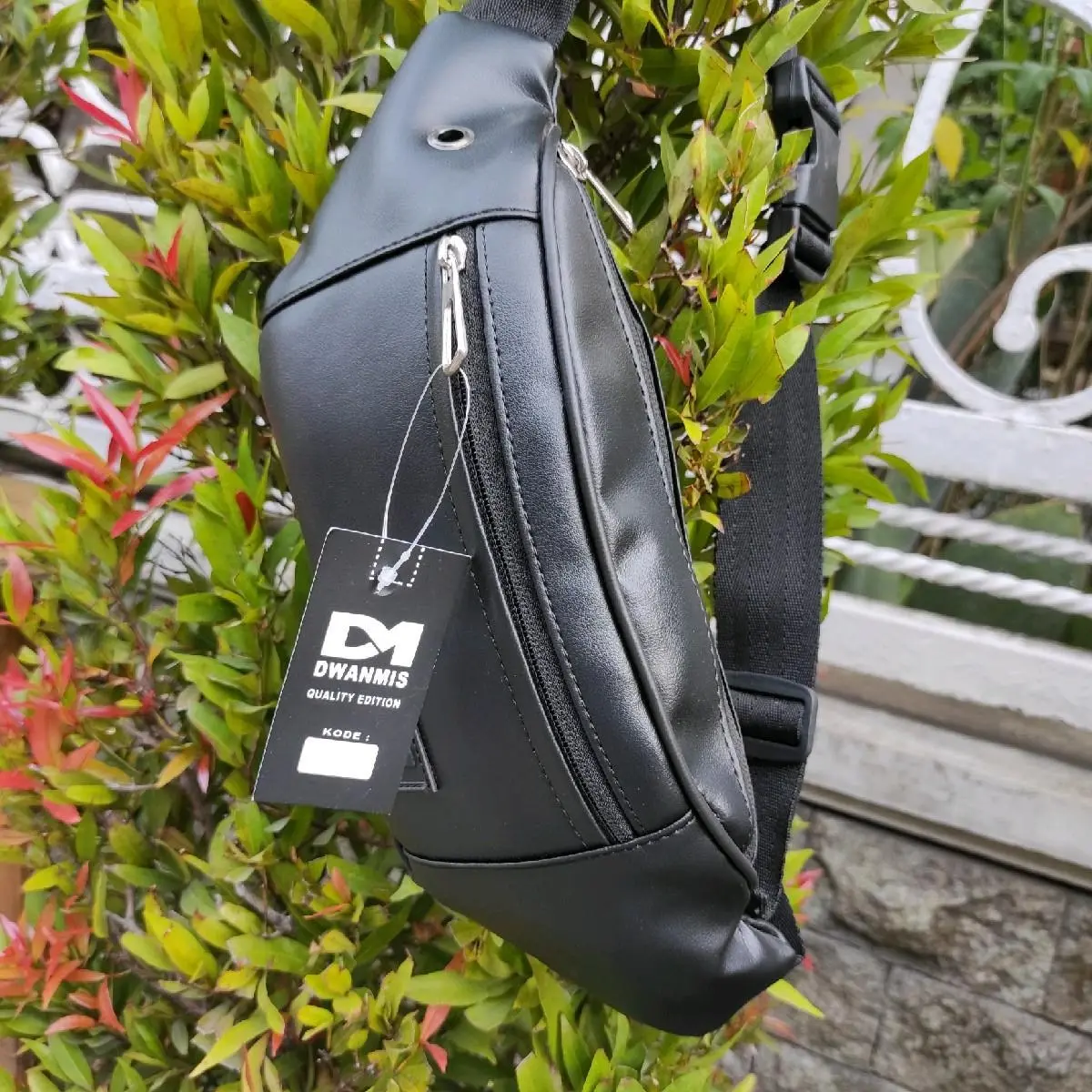 Waist Bag Pria Original DM Tas Sling Bag Pria | Tas Slempang Pria Kulit PU Import