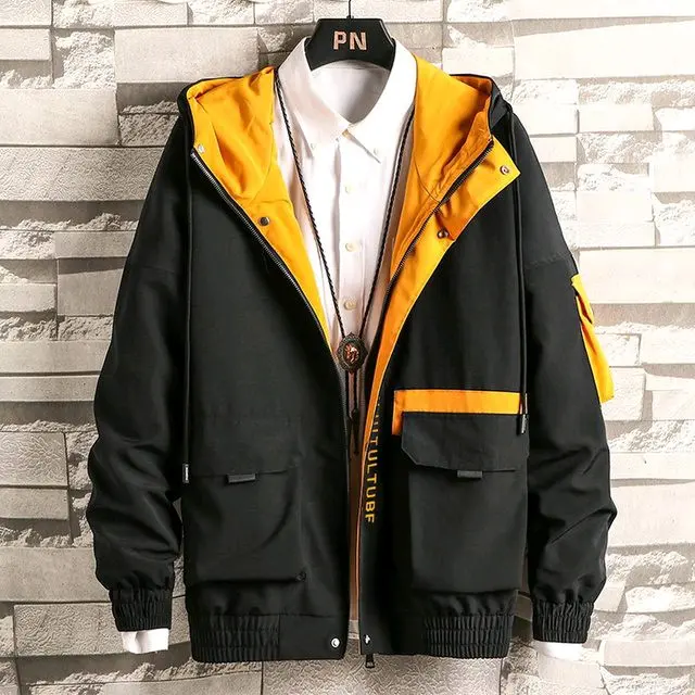 Jaket Pria Fashion Hip Hop Streetwear Korea Hoddie Unisex Jacket Casual Size besar S- 6XL Terbaru Dewasa