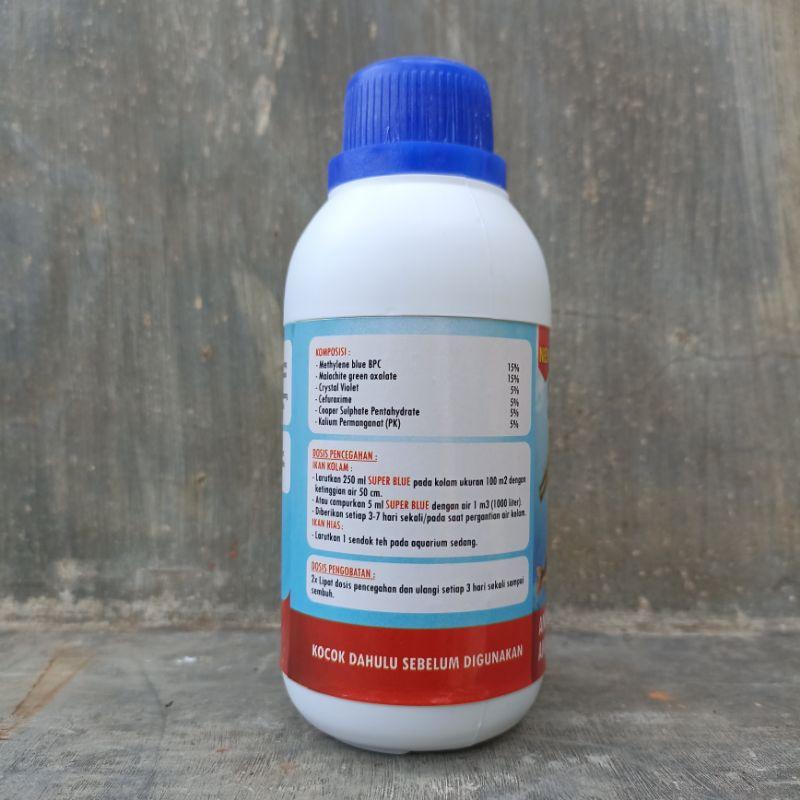 SUPER BLUE 250 ML Obat Biru Obat Ikan Anti Bakteri Virus Jamur Parasit 1
