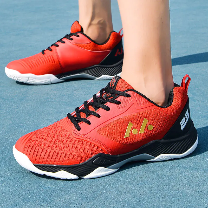 (SIZE 36-46) TPU+ Carbon Plate!Unisex Professional Wide Last Badminton Shoes Non-slip Cushioned Outdoor Race Training Shoes