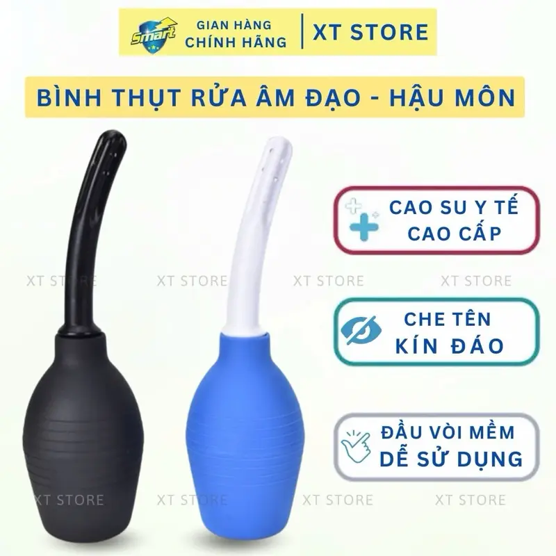 Bình xịt thụt rửa phụ khoa Silicone y tế 310ml - Dụng cụ vệ sinh vùng kín phụ nữ, hậu môn