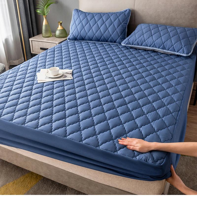 Product Introduction of Waterproof Mattress Protector Bedspread One-Piece Waterproof Breathable Mattress Dustproof Thickened Quilted Simmons Protective Cover Fixed Non-Slip 20