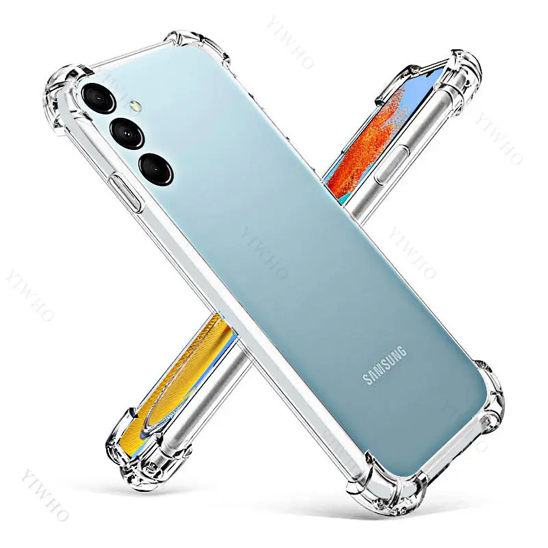 Clear Case for Samsung Galaxy M14 Thick Shockproof Soft Silicone Phone Cover for Samsung M53 M33 M23 M13 4G A13 A23 A33 A53 A73