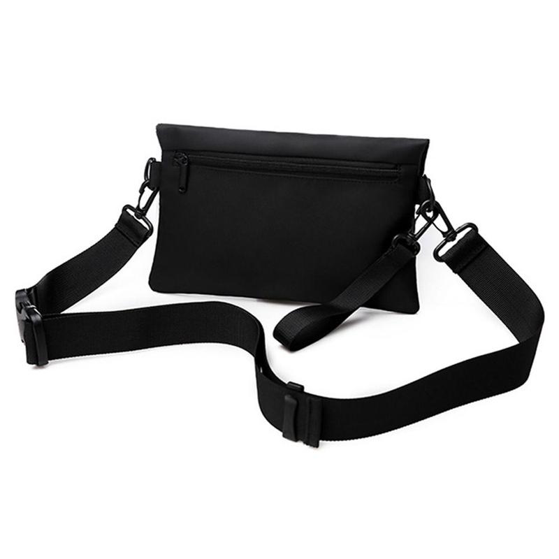 Product Introduction of Men Nylon Chest Pack Cellphone Pouch Outdoor Sports Cross-body Bag Casual Running Cycling Sling Bag 23
