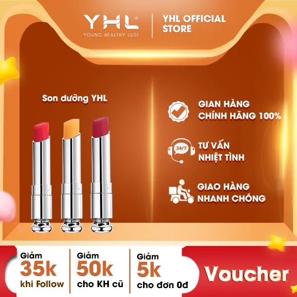 Son dưỡng môi Royal Hàn Quốc YHL giúp môi căng mộng tự nhiên 3.5 gram | Hàng chính hãng